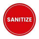 Signs ByLITA Circle Sanitize Sign