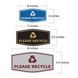 Fancy Please Recycle Wall or Door Sign