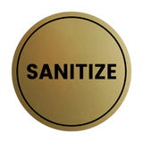 Signs ByLITA Circle Sanitize Sign