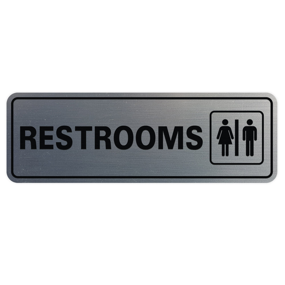 Standard Restrooms Sign