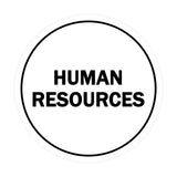 Signs ByLITA Circle Human Resources Sign
