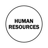 Signs ByLITA Circle Human Resources Sign