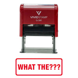What The??? Self-Inking Office Rubber Stamp
