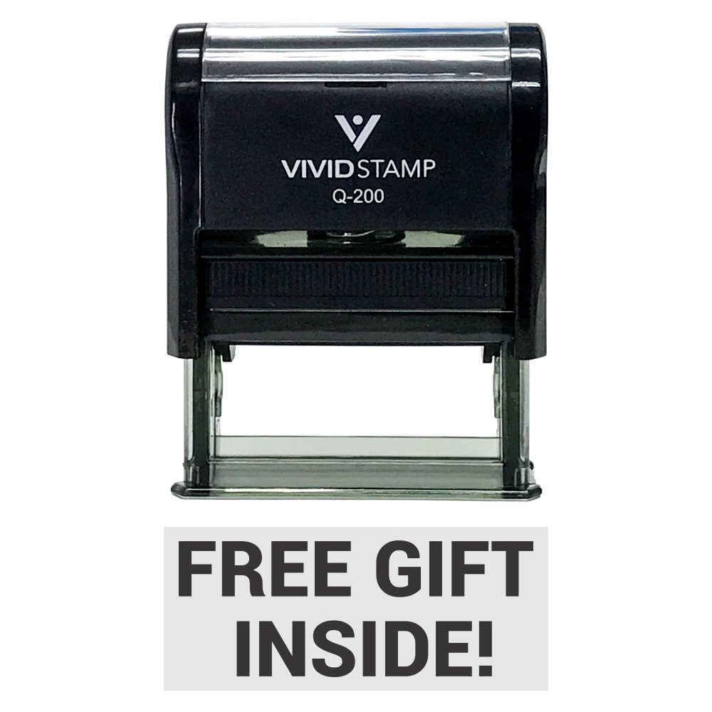 Free Gift Inside Self-Inking Office Rubber Stamp