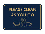 Classic Framed Please Clean As You Go Wall or Door Sign