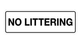 Signs ByLITA Standard No Littering Sign