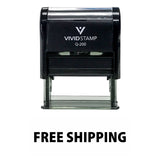 Free Shipping Self Inking Rubber Stamp