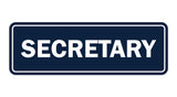 Signs ByLITA Standard Secretary Sign