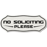 Stylish No Soliciting Sign