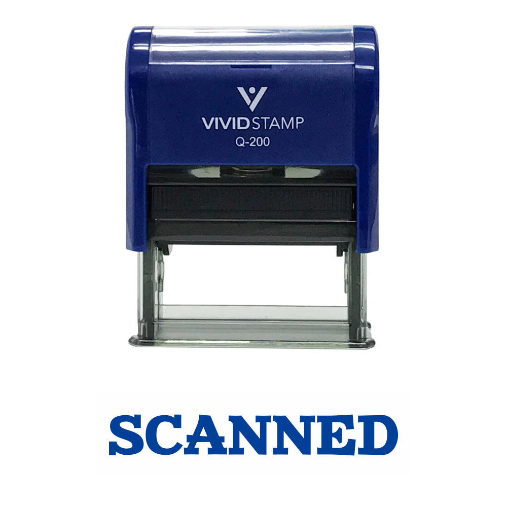 Simple SCANNED Office Self-Inking Office Rubber Stamp