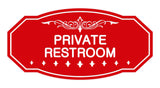 Victorian Private Restroom Sign