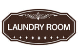 Dark Brown Victorian Laundry Room Sign