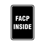 Portrait Round Facp Inside Sign