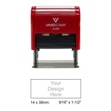 Vivid Stamp Q-200 Self-Inking Stamp - Red Body
