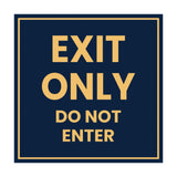 Square Exit Only Do Not Enter Sign