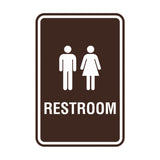 Portrait Round Unisex Restroom Sign