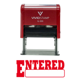 Entered Office Self-Inking Office Rubber Stamp