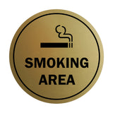 Signs ByLITA Circle Smoking Area Sign