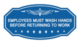 Victorian Employees Must Wash Hands Before Returning To Work Sign