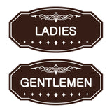 Victorian Ladies And Gents Sign Set