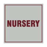 Signs ByLITA Square Nursery Sign with Adhesive Tape, Mounts On Any Surface, Weather Resistant, Indoor/Outdoor Use