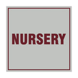 Signs ByLITA Square Nursery Sign with Adhesive Tape, Mounts On Any Surface, Weather Resistant, Indoor/Outdoor Use