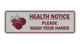 Standard Health Notice Please Wash Your Hands Sign