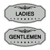 Victorian Ladies And Gents Sign Set