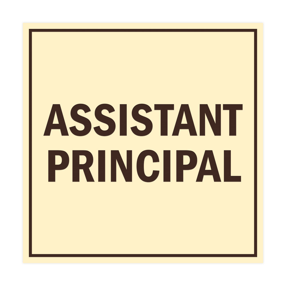 Grad Assistant Sign Assistant Principal Sign