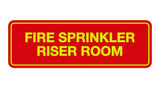 Red / Yellow Signs ByLITA Standard Fire Sprinkler Riser Room Sign