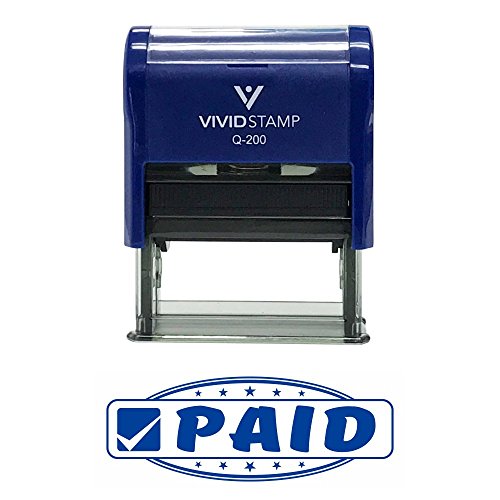 Paid Designer Office Self-Inking Office Rubber Stamp