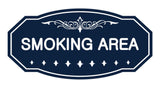 Victorian Smoking Area Sign