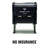 No Insurance Self Inking Rubber Stamp