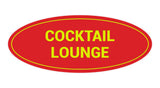 Signs ByLITA Oval Cocktail Lounge Sign