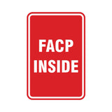 Portrait Round Facp Inside Sign