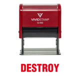 Destroy Office Self Inking Rubber Stamp