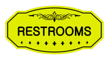 Victorian Restrooms Sign