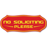 Stylish No Soliciting Sign
