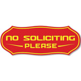 Stylish No Soliciting Sign