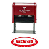 Received Designer Office Self-Inking Office Rubber Stamp