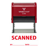 Scanned By Date Self Inking Rubber Stamp