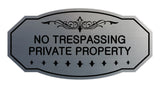 Victorian No Trespassing Private Property Sign