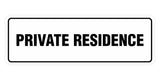 Signs ByLita Standard Private Residence Sign