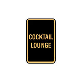 Portrait Round Cocktail Lounge Sign