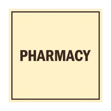 Signs ByLITA Square Pharmacy Sign with Adhesive Tape, Mounts On Any Surface, Weather Resistant, Indoor/Outdoor Use