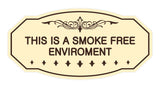 Victorian This Is A Smoke Free Environment Sign