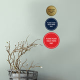 Circle Please Flush Toilet Paper Only Wall or Door Sign
