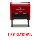 Basic First Class Mail Self Inking Rubber Stamp
