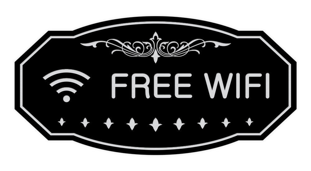 Victorian Free Wifi Sign