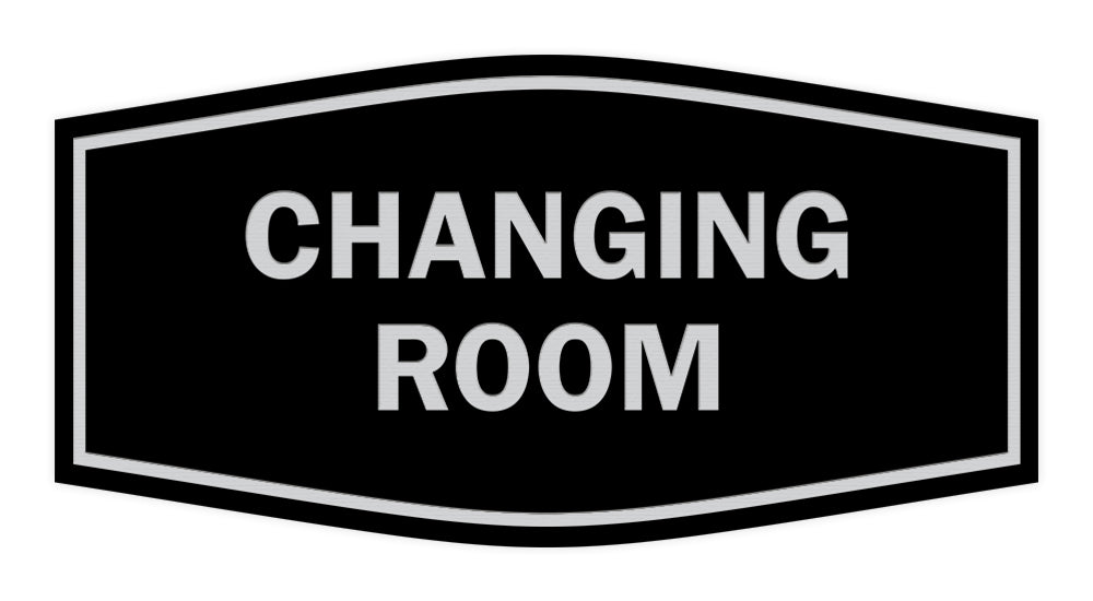 Signs ByLITA Fancy Changing Room Sign with Adhesive Tape, Mounts On Any Surface, Weather Resistant, Indoor/Outdoor Use